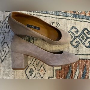 38.5 Margaux suede block heels